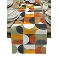 thumbnail image 2 of Nordic Retro Medieval Geometric Abstract Colors Table Runner Home Wedding Table Mat Centerpieces Decoration Dining Tablecloth, 2 of 7