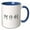 Blue/White, variant on 3drose, Ashley - My Name in Chinese Characters Personalized Customized Text, 15oz Two-tone Black Mug