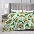 thumbnail image 4 of Yibo Avocado Blanket Gifts Lightweight Flannel for Kids Girls Adults Bed Sofa Couch, 4 of 6