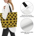 thumbnail image 3 of Bingfone Canvas Tote Bag for Women with Inner Pocket Aesthetic Cute Shopping Tote Bags Reusable Grocery Bags- Sunflowers 3, 3 of 8