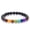 B, variant on Handmade Black Lava Seven Chakra Healing Balance Beaded Bracelet