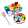 thumbnail image 6 of LeeQinersw Balls in Cups Training Logical Thinking Board Game Number Counting Color Sorting 12 balls and cups, 6 of 9