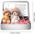 thumbnail image 3 of Little Pocket Worry Bear in Box with a Hat, Adorable Mini Emotional Plush Positive Support Bears with Encouraging Card Cute Inspirational Gifts for Office Desk Decor & Birthday Party Favor, 3 of 9