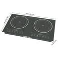 thumbnail image 4 of TOOL1SHOoo 2400W Portable Induction Cooktop Countertop Dual Cooker Burner Stove Hot Plate, 4 of 9