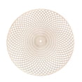 thumbnail image 1 of Dsscvnef European Hollow Placemat with Spiral Fan Flower Design Hot Gold Circular Dining Table, 1 of 9