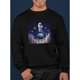 thumbnail image 2 of Astronaut In Space. Sweatshirt Men -Image by Shutterstock, Male Small, 2 of 4