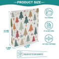 thumbnail image 4 of Haosy Hardcover 3 Ring Binder 1.5 Inch Ring Decorative Binder Organizer for Home School Office, Colorful Plaid Christmas Tree, 4 of 10