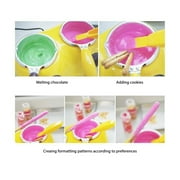 Wallfire Electric Chocolate Melting Pot, Melting Pot Chocolate Fondue Melting Machine With Double Pot Kitchen,Candy Melts Candy And Chocolate Melting Pot,Yellow