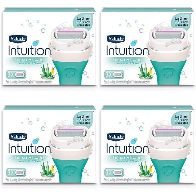 Recambios para maquinillas de afeitar Schick Intuition Pure Nourishment x12