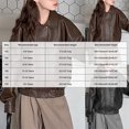 thumbnail image 4 of larppty Boys Girls Leather Jacket Teen Lapel Collar Zip up Biker Coats Trendy Oversized Lightweight Outerwear Tops for Kids (Black,7-8 Years), 4 of 7