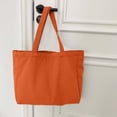 thumbnail image 4 of Mwjwdo Women's Solid Smooth Faux Leather Vintage Underarm Tote Bag, Casual Large Shoulder Purse for Everyday Errands Orange, 4 of 6