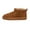 Chestnut, variant on Women's Hip 2 Genuine Suede Ankle Winter Boots - Pull On Design, Cozy Faux Shearling Lining +Memory Foam