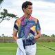 thumbnail image 3 of Fotbe Hip-Hop DJ Dolphin Camiseta Polo de Golf para Hombre con Estampado – Camisa Deportiva Transpirable con Cuello Abotonado-Large, 3 of 6