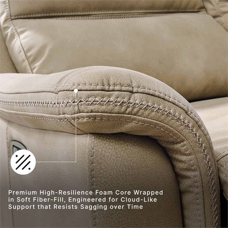 Ashley Furniture, Power Reclining Sofa, Next-Gen DuraPella Sand