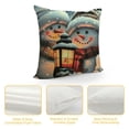 thumbnail image 4 of Orinice Snowmen Lantern Winter Graphic Decorative Throw Pillow Cover for Home Sofa, Christmas Winter Pillow Case, 1PC 24x24in, 4 of 5