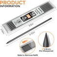 thumbnail image 2 of czcpp-24-Piece Carpenter Pencil Lead Refills, 2.8mm, Break Resistant, Black, 2 of 4