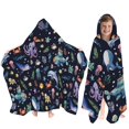 thumbnail image 1 of Toalla Fiwbnasz Ocean con capucha para niños, 76 x 127 cm, diseño animal, 1 of 9