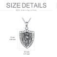thumbnail image 5 of Santa Muerte/Saint Jude/Virgin Mary/St Benedict 925 Sterling Silver Miraculous Medal Religious Amulets Necklace Religious Protector Talisman Jewelry Gifts for Men Women, 5 of 5
