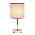 thumbnail image 2 of Mini lampe de table de base chromée avec abat-jour en tissu, 2 of 4