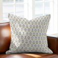 thumbnail image 5 of Throw Pillow Covers 16x16 Inch, Blue Flowers Decorative Pillow Cases for Couch Sofa Bed, Nature Seasonal Botanical Floral Herbs Cotton Linen Square Home Decor Pillowcases with Hidden Zipper, 5 of 9