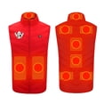 thumbnail image 5 of yoeyez Long Heated Jackets For Women,Women 9 Zone Smart Heating Vest Usb Charging Warm Vest Smart Heating Jacket Stand Collar Vest Leisure Red 4Xl, 5 of 5