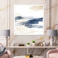 thumbnail image 3 of Designart 'Gold and Dark Blue and Abstract I' Modern Framed Art Print, 3 of 4