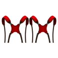 thumbnail image 4 of Eigraketly Correa para bolsa de Golf de doble hombro, tela Oxford acolchada, correas blandas reutilizables ajustables, suministros reemplazables Rojo 2Conjunto, 4 of 6