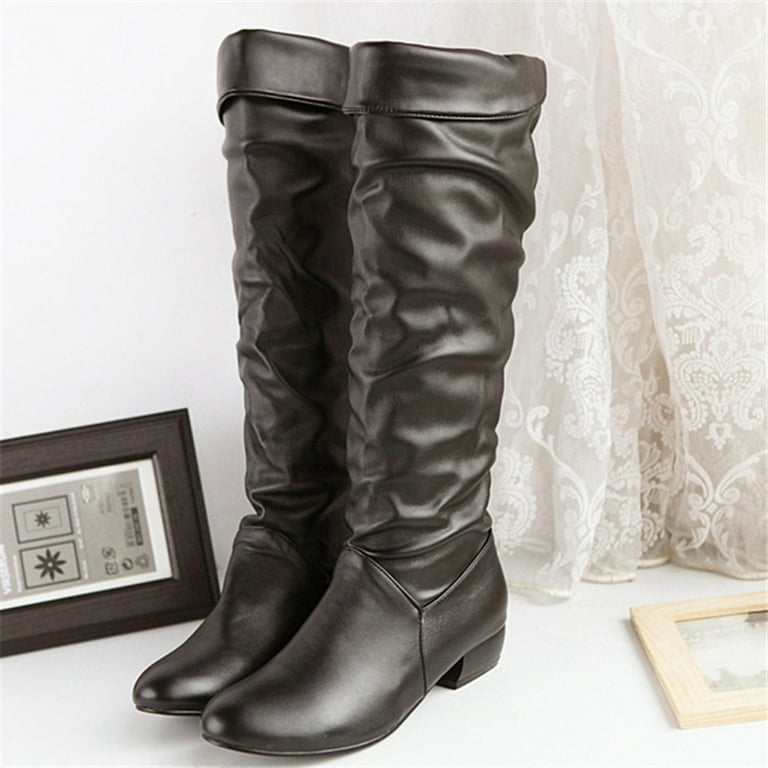 Ladies leather boots size 9 outlet