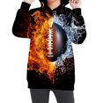 thumbnail image 2 of Sookity Graphic Hoodie Boys Funny 3d Pattern Printed Hoodies for Kids Trendy Design Sweatshirts Hooded Casual Wear with Pockets Multicolor,150 Girls Hoodies, 2 of 6