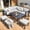 Light Grey, variant on AECOJOY Outdoor Furniture Sets Clearance, Aluminum Patio Furniture Sets on sale, Metal Patio Sets, Outdoor Conversation Sets, Outdoor Sectional Sofa for Lawn, Dark Grey