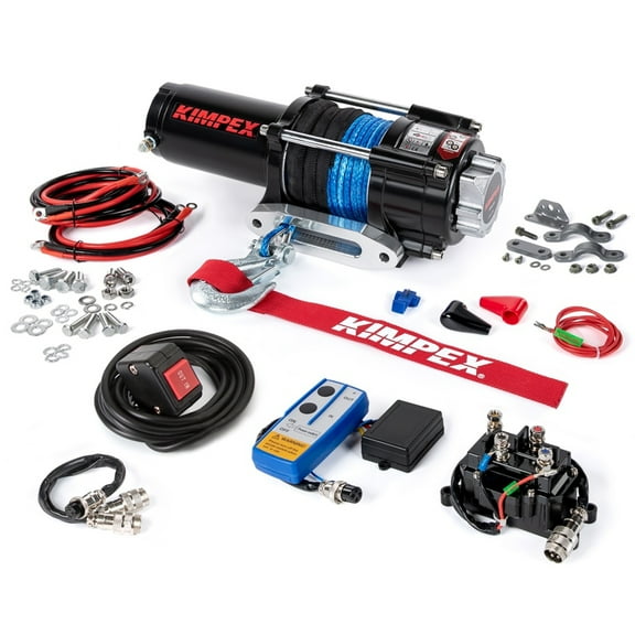 Kimpex 458244 3500 lbs Winch IP 67 Kit, Distance Remote Defender Maverick X3 Outlander 500