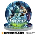 thumbnail image 6 of Genshin Impact Birthday Supplies Plates Decorations Decor Backdrop Banner Cake Topper Fans, 6 of 6