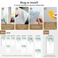 thumbnail image 6 of Teal Botanical Window Privacy Film, Spring Weeping Eucalyptus Leaves Static Cling UV Sun Blocking Heat Control Window Tint Day and Night, Non-Adhesive One Way Windows Privacy Cover 17.7''x78.7'', 6 of 7