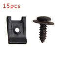 thumbnail image 4 of 15Set Spring Metal U-type Clip With Screw Car Bumper Fender Trim Panel Fasteners, 4 of 13