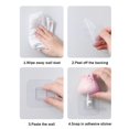 thumbnail image 3 of Gancho creativo para llaves de gato Colgadores de puerta de dormitorio sin costuras Gancho de pared (rosa) Likrtyny Libre de BPA, 3 of 4