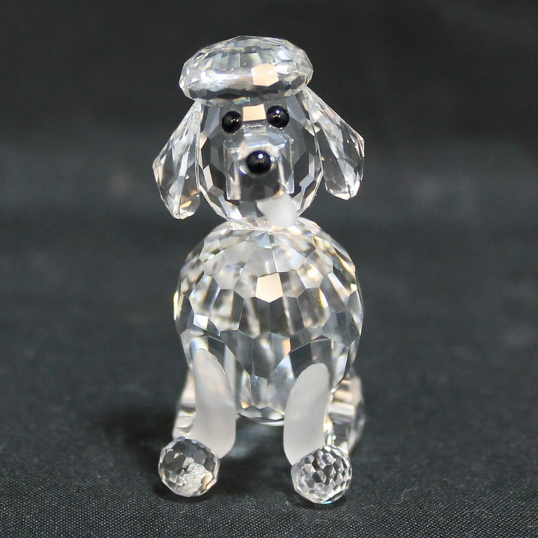 Swarovski Figurine: 181317 Poodle Sitting | Faceted Crystal