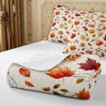 thumbnail image 4 of Erosebridal Autumn Leaves Quilt Full 3-Piece,Fall Foliage Full Bedspread Sets,Multi,1 Coverlet and 2 Pillowcases, 4 of 7