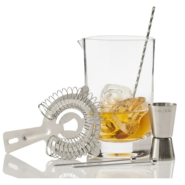 Crystal Cocktail Mixing Glass Bar Set by Craft Connections 710ml Bar