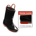 thumbnail image 5 of Bocca Kids Black Rain Boots for Toddler Boys Sizes 2, 5 of 6