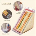 thumbnail image 5 of Embalaje Triangular para Panadería, Caja Pequeña para Sándwich, Recipientes Triangulares para Sándwich, Bolsas Reutilizables para Sándwich, Caja de Conservación, 5 of 5