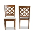 thumbnail image 3 of Baxton Studio Ramiro Modern and Contemporary Grey Fabric Upholstered and Walnut Brown Finished Wood 2-Piece Dining Chair Set, 3 of 8