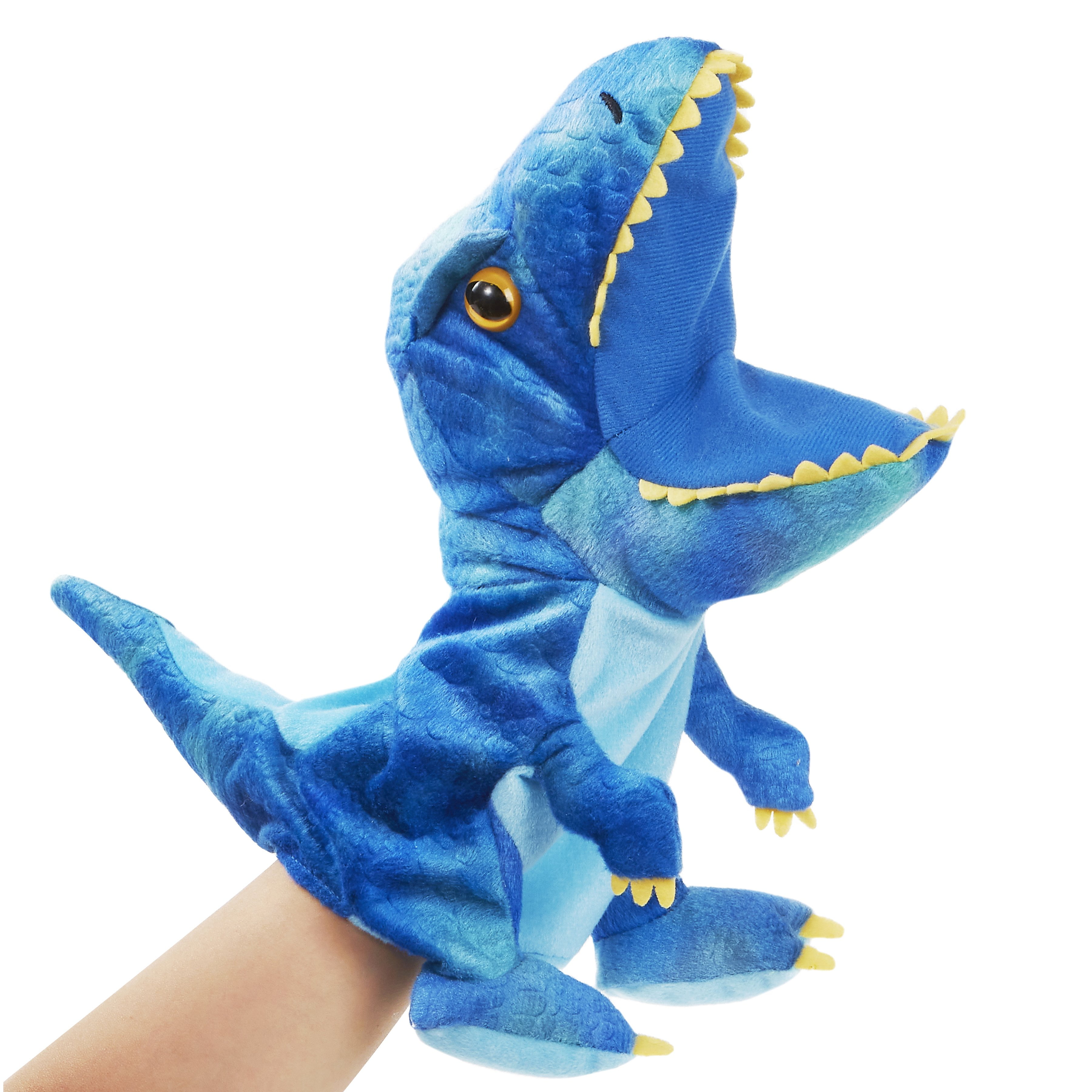 SpecialYou Plush Dinosaur Hand Puppets with Working Mouth for Imaginative Play T-rex Stuffed Toy