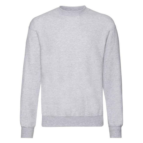 Fruit of the Loom Mens Classic Heather Drop Shoulder Sweatshirt