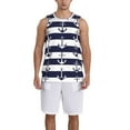 thumbnail image 4 of Gaeub Anchors Men's Mesh Basketball Jersey, Quick-Drying Sleeveless Top S-4XL, Loose Muscle Tank Top -Medium, 4 of 9