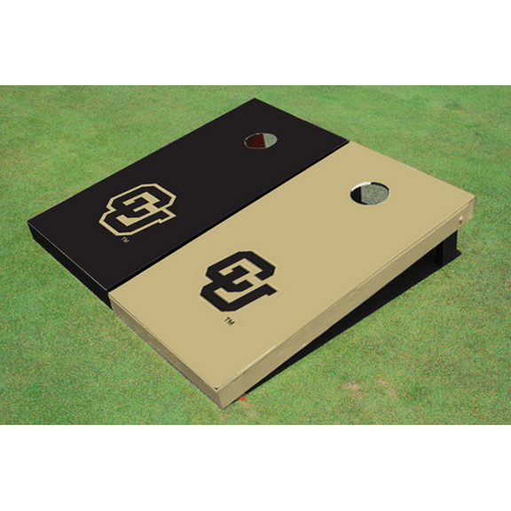 University of Colorado "CU" Alternating Solid Cornhole Boards