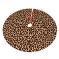thumbnail image 5 of Cauagu 36" Christmas Tree Skirt Leopard Printed Pattern Christmas Tree Decorations Tree Mat for Xmas Decorations Occasion Holiday Home Decor -36", 5 of 7