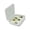 White, variant on Easy Carry Fast Change Floating Lures Foam Spiders Dry Fly for Camping Trips