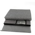 thumbnail image 4 of Contenedores de almacenamiento de tela con tapa, 2 asas y ventana transparente, caja de cubo de cesta de almacenamiento plegable lavable, 1 paquete, 4 of 7
