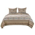 thumbnail image 3 of Barefoot Bungalow Phoenix Southwestern Boho Cotton-Rich Quilt Set, Tan, 2-Piece Twin/Twin XL, 3 of 8