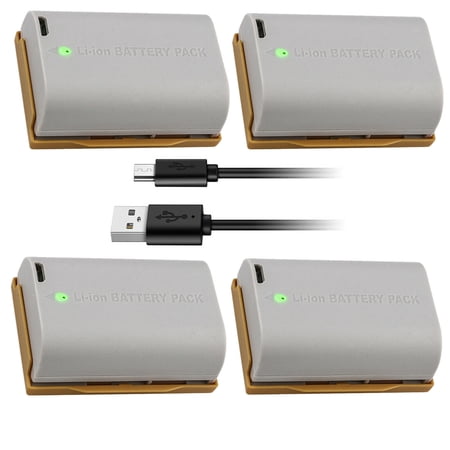 Kastar 4 Pack Battery Compatible with Canon LP-E6 LP-E6N Battery Canon LC-E6 LC-E6E Charger and Z CAM E2C Professional 4K Cinema Camera Marshall On-Camera HDMI Monitor IKAN On-Camera HDMI Monitor